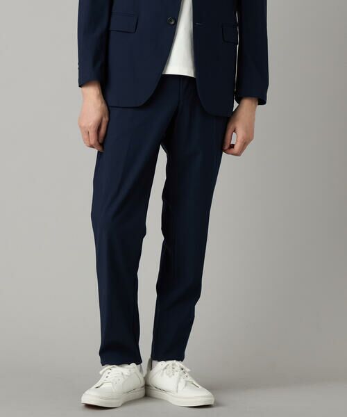 COMME CA MEN / コムサ・メン スラックス・ドレスパンツ | 【セットアップ対応】福井産 ナイロントリコットジャージー テーパードパンツ(ネイビー)