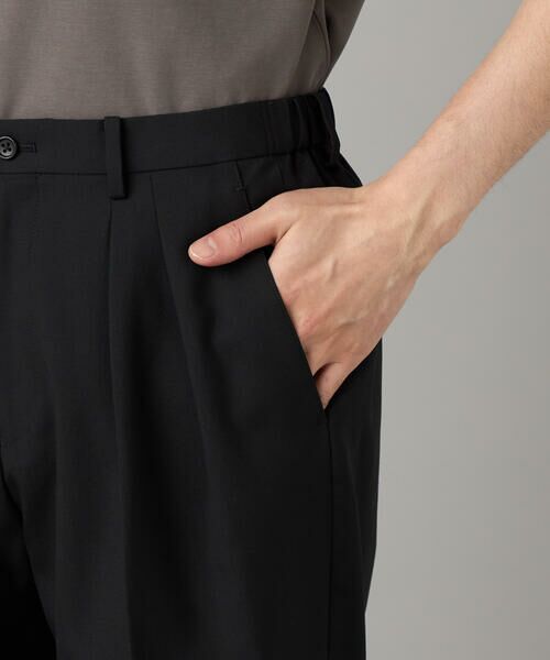 COMME CA MEN / コムサ・メン スラックス・ドレスパンツ | 【セットアップ対応】尾州産 ウォッシャブルトロ 2タックパンツ | 詳細10