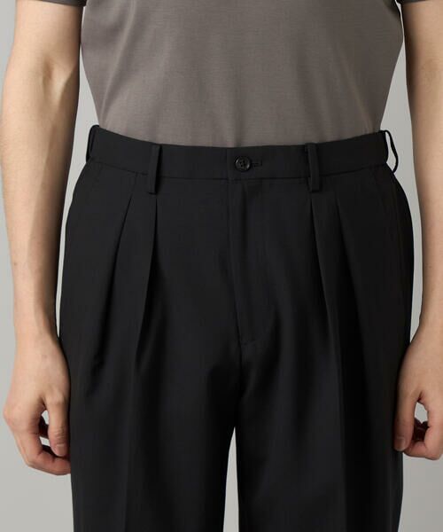COMME CA MEN / コムサ・メン スラックス・ドレスパンツ | 【セットアップ対応】尾州産 ウォッシャブルトロ 2タックパンツ | 詳細8