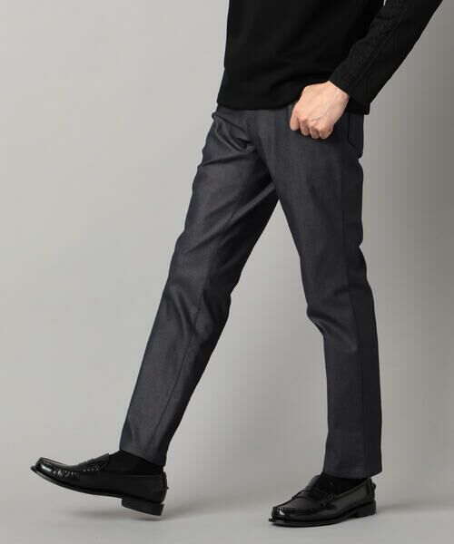 COMME CA MEN / コムサ・メン その他パンツ | ドビーストレッチ 5ポケットパンツ(チャコールグレー)