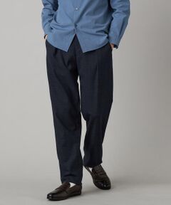 COMME CA MEN / コムサ・メン スラックス・ドレスパンツ | スラブグレンチェック 1タックパンツ