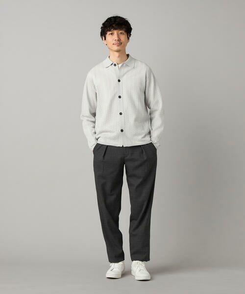 COMME CA MEN / コムサ・メン スラックス・ドレスパンツ | スラブグレンチェック 1タックパンツ | 詳細1