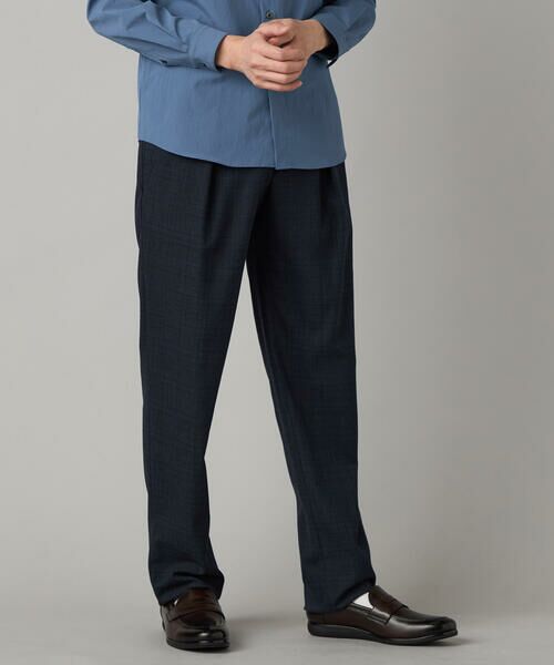 COMME CA MEN / コムサ・メン スラックス・ドレスパンツ | スラブグレンチェック 1タックパンツ | 詳細15