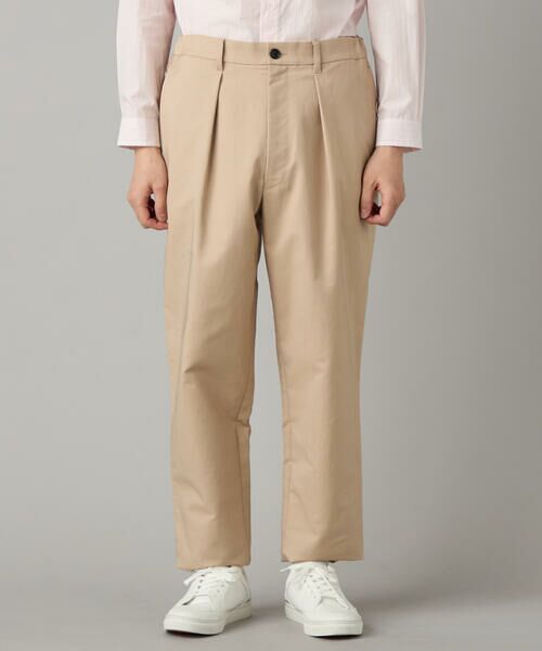 COMME CA MEN / コムサ・メン チノ・ワークパンツ | タックテーパード チノパンツ | 詳細9