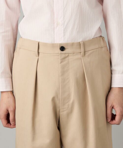 COMME CA MEN / コムサ・メン チノ・ワークパンツ | タックテーパード チノパンツ | 詳細12