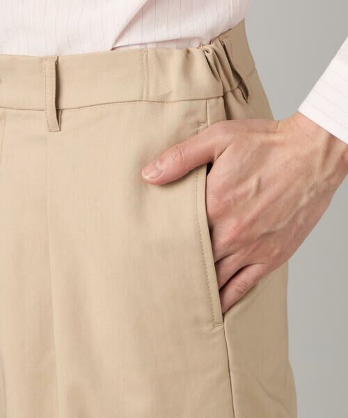 COMME CA MEN / コムサ・メン チノ・ワークパンツ | タックテーパード チノパンツ | 詳細14