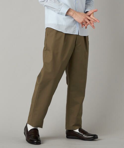 COMME CA MEN / コムサ・メン チノ・ワークパンツ | タックテーパード チノパンツ | 詳細18