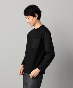 COMME CA MEN / コムサ・メン カットソー | ケーブルコンビ プルオーバー