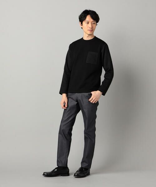 COMME CA MEN / コムサ・メン カットソー | ケーブルコンビ プルオーバー | 詳細1