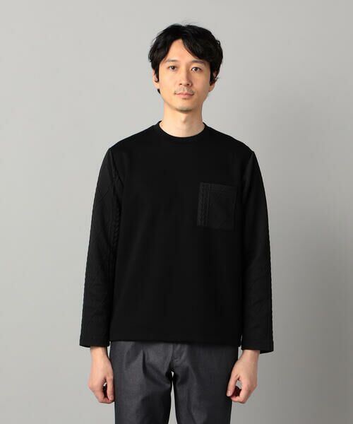 COMME CA MEN / コムサ・メン カットソー | ケーブルコンビ プルオーバー | 詳細6