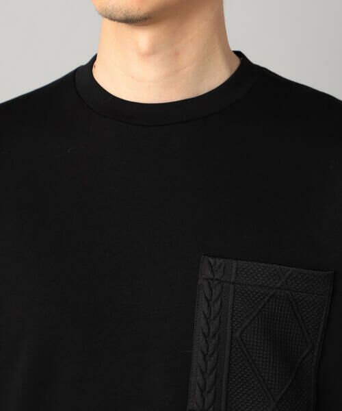 COMME CA MEN / コムサ・メン カットソー | ケーブルコンビ プルオーバー | 詳細9