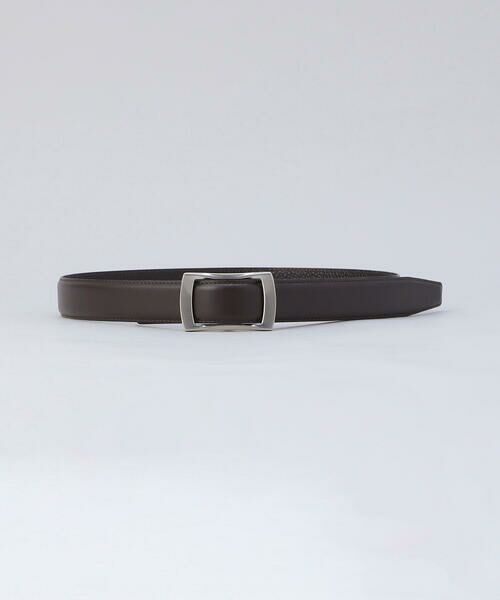 COMME CA MEN / コムサ・メン ベルト・サスペンダー | フリコバックル ベルト（ダークブラウン）