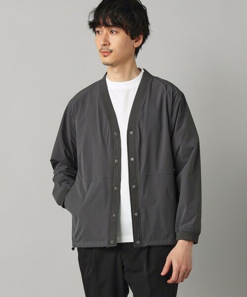 COMME CA MEN / コムサ・メン カーディガン・ボレロ | 【COMME CA MEN BLACK】〔TEXBRID〕Vネックカーディガン（チャコールグレー）