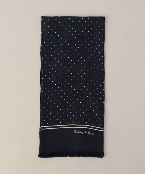 COMME CA MEN / コムサ・メン マフラー・ショール・スヌード・ストール | Holliday＆Brown ストール（ネイビー）