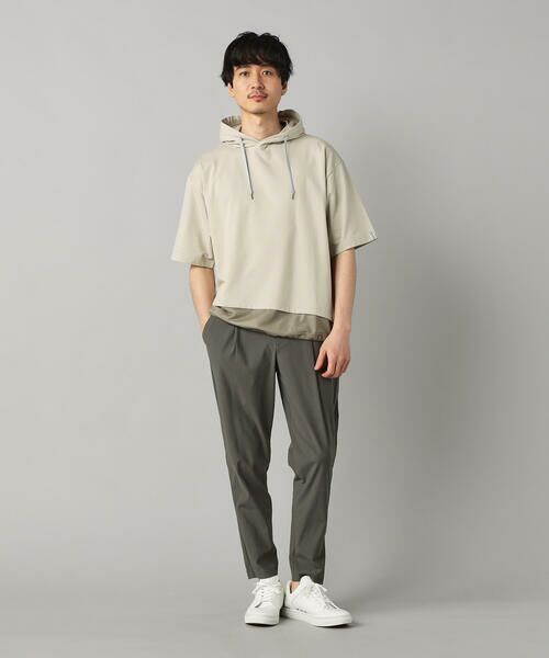 COMME CA MEN / コムサ・メン その他パンツ | メリル 撥水タックパンツ | 詳細1