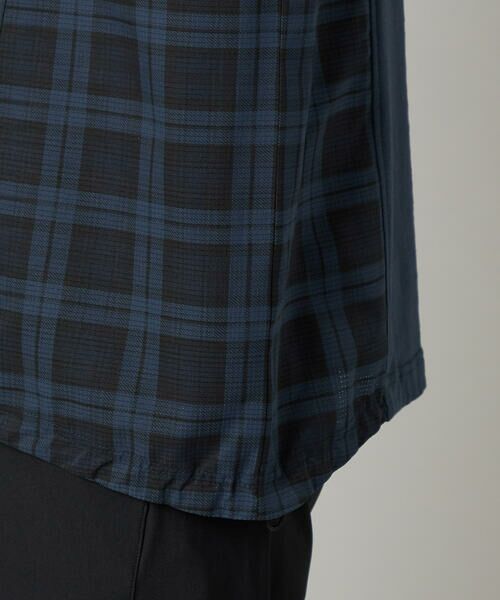 COMME CA MEN / コムサ・メン パーカー | チェック柄切り替え フーディー | 詳細16