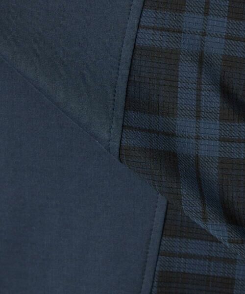 COMME CA MEN / コムサ・メン パーカー | チェック柄切り替え フーディー | 詳細19