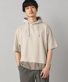 COMME CA MEN / コムサ・メン パーカー | 裾メッシュ切替 フーディー