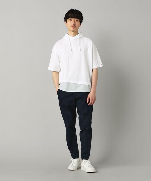 COMME CA MEN / コムサ・メン パーカー | 裾メッシュ切替 フーディー | 詳細1