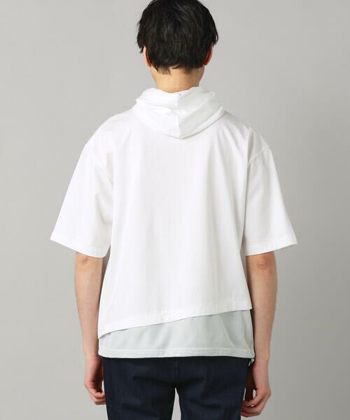 COMME CA MEN / コムサ・メン パーカー | 裾メッシュ切替 フーディー | 詳細9