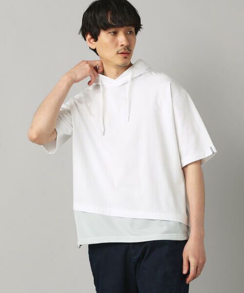 COMME CA MEN / コムサ・メン パーカー | 裾メッシュ切替 フーディー | 詳細3