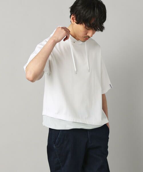 COMME CA MEN / コムサ・メン パーカー | 裾メッシュ切替 フーディー | 詳細4