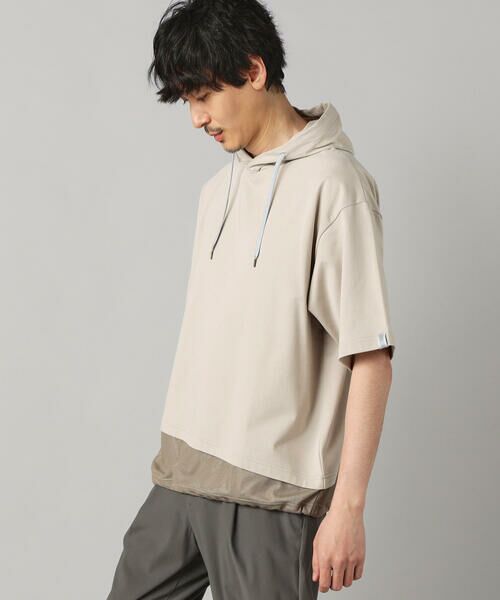 COMME CA MEN / コムサ・メン パーカー | 裾メッシュ切替 フーディー | 詳細17