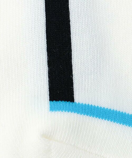 COMME CA MEN / コムサ・メン ソックス | ライン柄 クルーソックス | 詳細1