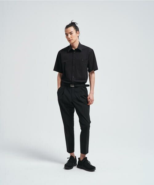 COMME CA MEN / コムサ・メン シャツ・ブラウス | 【COMME CA MEN BLACK】〔TEXBRID 〕半袖シャツ | 詳細1