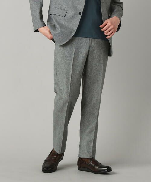 COMME CA MEN / コムサ・メン その他パンツ | 【セットアップ対応】杢カラミ織 ドビー テーパードパンツ（グレー）