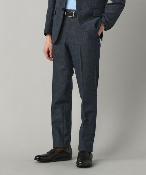COMME CA MEN / コムサ・メン その他パンツ | 【セットアップ対応】杢カラミ織 ドビー テーパードパンツ（ネイビー）
