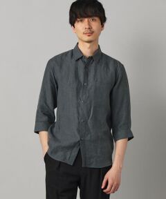 COMME CA MEN / コムサ・メン シャツ・ブラウス | 〔LIBECO 〕リネンブロード 7分袖レギュラーカラーシャツ