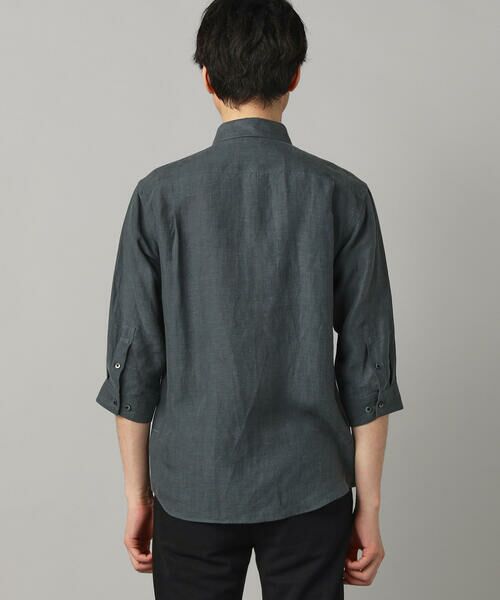 COMME CA MEN / コムサ・メン シャツ・ブラウス | 〔LIBECO 〕リネンブロード 7分袖レギュラーカラーシャツ | 詳細7