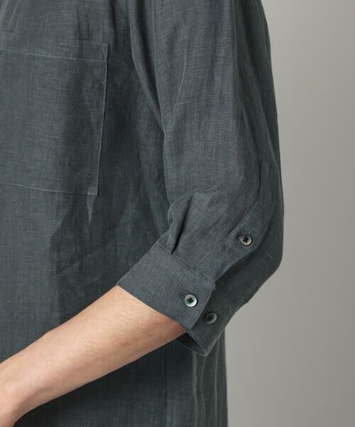 COMME CA MEN / コムサ・メン シャツ・ブラウス | 〔LIBECO 〕リネンブロード 7分袖レギュラーカラーシャツ | 詳細10