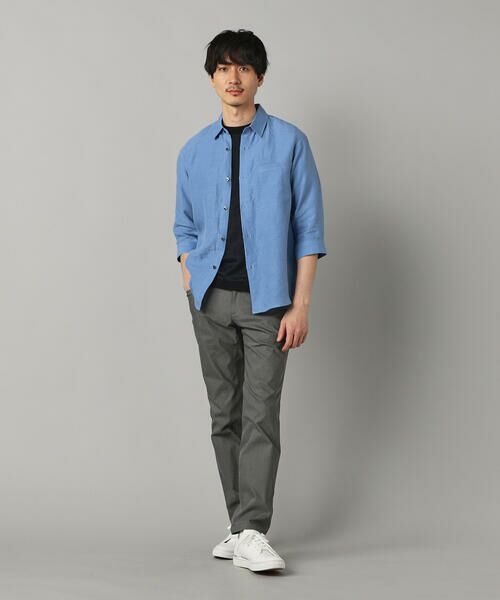 COMME CA MEN / コムサ・メン シャツ・ブラウス | 〔LIBECO 〕リネンブロード 7分袖レギュラーカラーシャツ | 詳細14