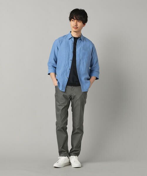 COMME CA MEN / コムサ・メン シャツ・ブラウス | 〔LIBECO 〕リネンブロード 7分袖レギュラーカラーシャツ | 詳細15