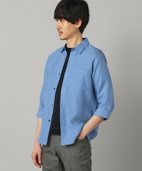 COMME CA MEN / コムサ・メン シャツ・ブラウス | 〔LIBECO 〕リネンブロード 7分袖レギュラーカラーシャツ | 詳細16
