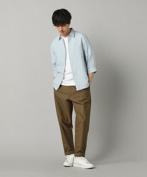 COMME CA MEN / コムサ・メン シャツ・ブラウス | 〔LIBECO 〕リネンブロード 7分袖レギュラーカラーシャツ | 詳細19