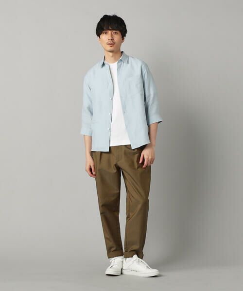 COMME CA MEN / コムサ・メン シャツ・ブラウス | 〔LIBECO 〕リネンブロード 7分袖レギュラーカラーシャツ | 詳細20