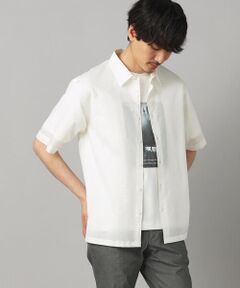 COMME CA MEN / コムサ・メン シャツ・ブラウス | コットンウエーブ 半袖レギュラーカラーシャツ