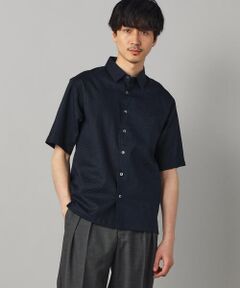 COMME CA MEN / コムサ・メン シャツ・ブラウス | コットンウエーブ 半袖レギュラーカラーシャツ