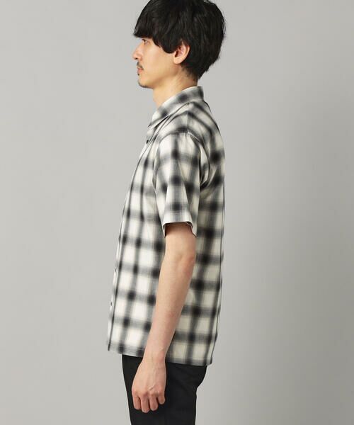 COMME CA MEN / コムサ・メン シャツ・ブラウス | オンブレチェック 半袖レギュラーカラーシャツ | 詳細7