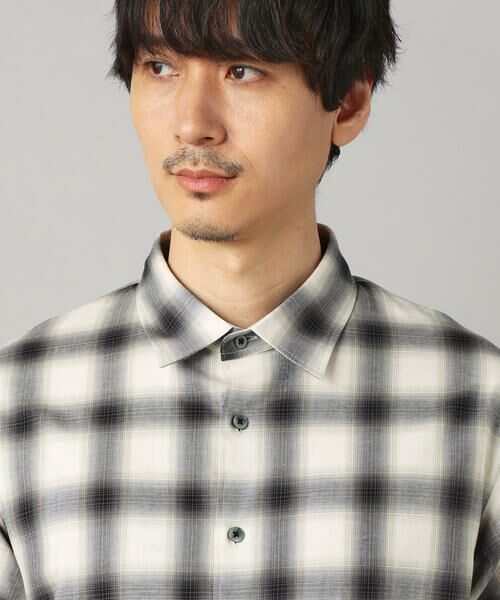 COMME CA MEN / コムサ・メン シャツ・ブラウス | オンブレチェック 半袖レギュラーカラーシャツ | 詳細9