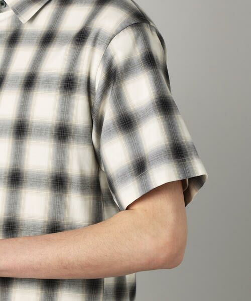 COMME CA MEN / コムサ・メン シャツ・ブラウス | オンブレチェック 半袖レギュラーカラーシャツ | 詳細10