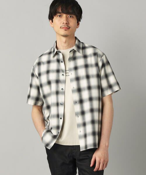 COMME CA MEN / コムサ・メン シャツ・ブラウス | オンブレチェック 半袖レギュラーカラーシャツ | 詳細4