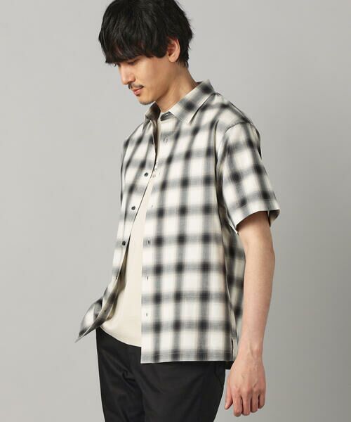 COMME CA MEN / コムサ・メン シャツ・ブラウス | オンブレチェック 半袖レギュラーカラーシャツ | 詳細5