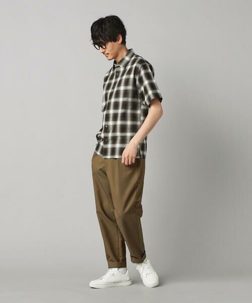 COMME CA MEN / コムサ・メン シャツ・ブラウス | オンブレチェック 半袖レギュラーカラーシャツ | 詳細14