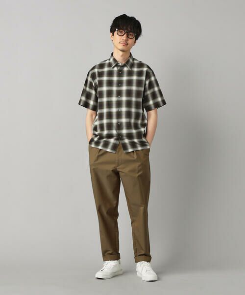 COMME CA MEN / コムサ・メン シャツ・ブラウス | オンブレチェック 半袖レギュラーカラーシャツ | 詳細15