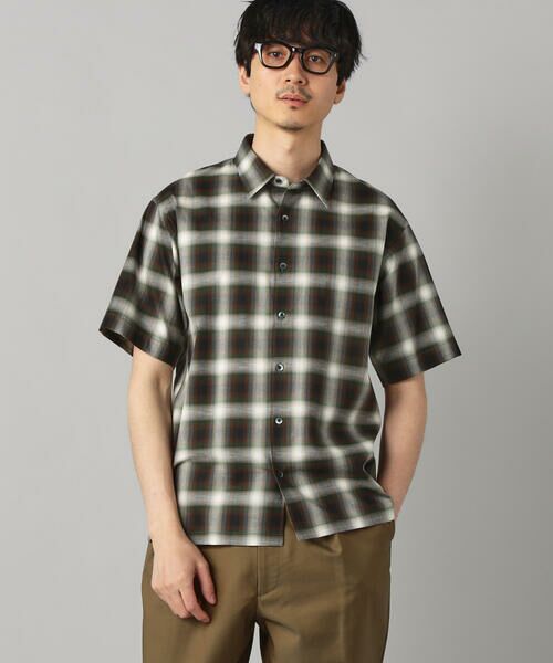 COMME CA MEN / コムサ・メン シャツ・ブラウス | オンブレチェック 半袖レギュラーカラーシャツ | 詳細17