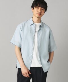 COMME CA MEN / コムサ・メン シャツ・ブラウス | 〔LIBECO 〕リネンブロード 半袖レギュラーカラーシャツ